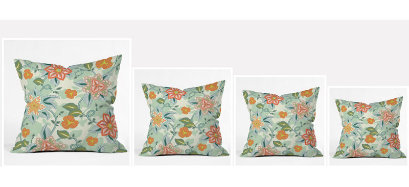 Polyester Throw Pillow, 20" x 20"
