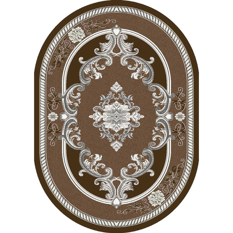 Ramsel Performance Oriental Indoor Rug, Oval 6'6" x 9'2"