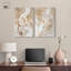 Luxe Abstract Duo Gold Art 2 Panel Set Canvas Print by -1604530163-1604530161-1604530157