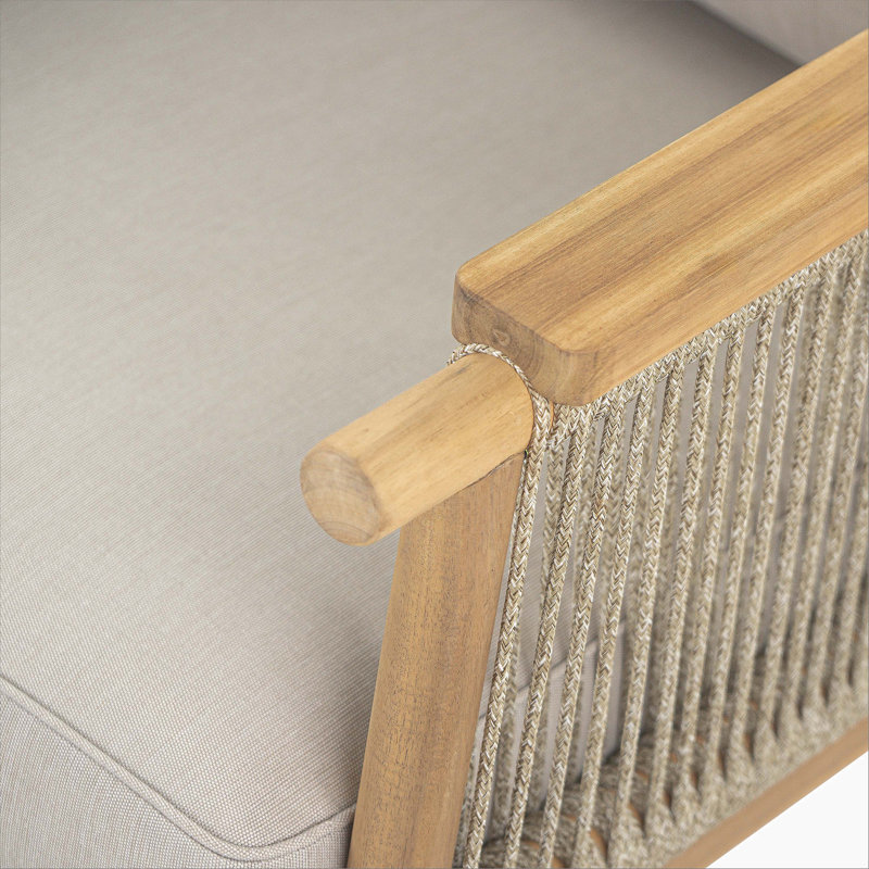 Fauteuil club d'extérieur Sumbawa, ensemble de 2