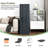 Tri-Folding Memory Foam Mattress – Medium Firm, Cooling Ice Silk With Graphene, Removable Washable Cover, Portable Travel Sleep Pad With Storage Bag & Handles, Dark Gray-731810380