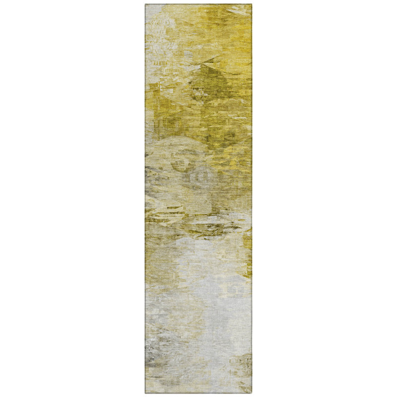 Khloei Washable Abstract Indoor / Outdoor Rug, Runner 2'3" x 7'6"