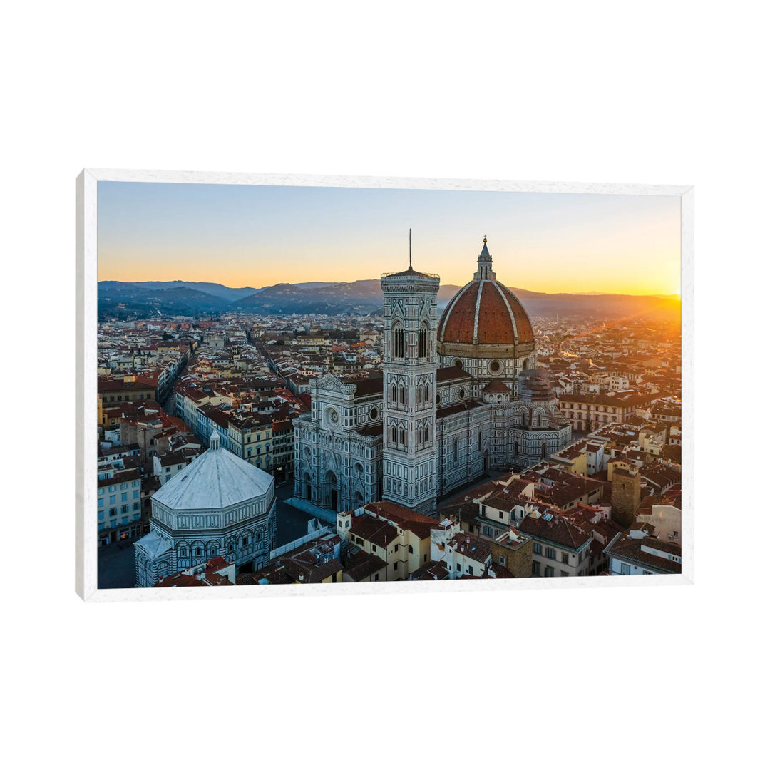 Sonnenaufgang in Florenz, Italien von Matteo Colombo - Galerie-umwickelte Leinwand Giclée auf Leinwand