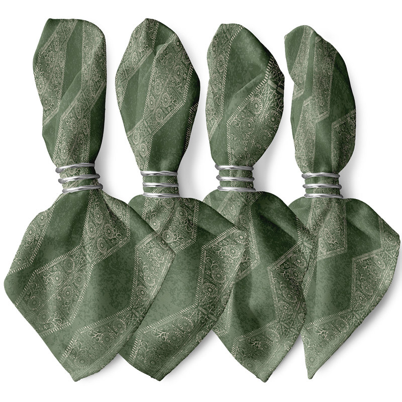 Ensemble de serviettes 4 pièces Harrel, Vert