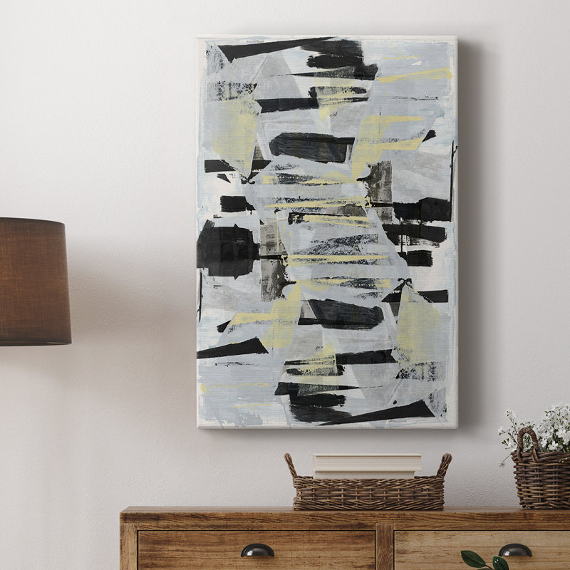 Tiles & Texture Abstract Angles IV -Custom Wrapped Gallery Cavas, 36" H x 24" W