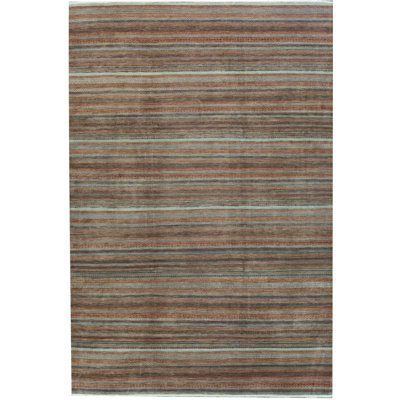 Hand-Knotted High-Quality Brown Area Rug