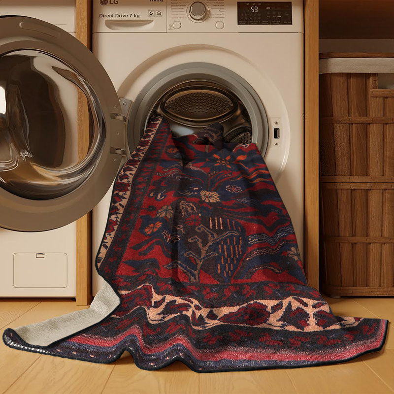Tapis 100% traditionnel lavable à la machine 2335, Rectangle 2 pi x 3 pi