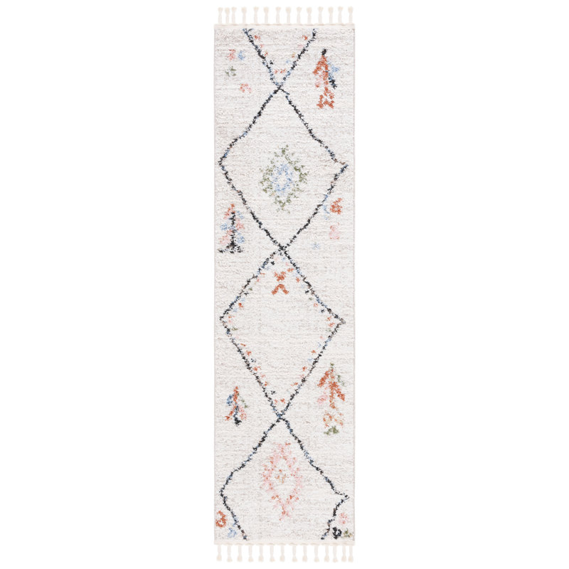 Tapis géométrique Chapel Performance, Tapis de couloir 2 pi 2 po x 8 pi