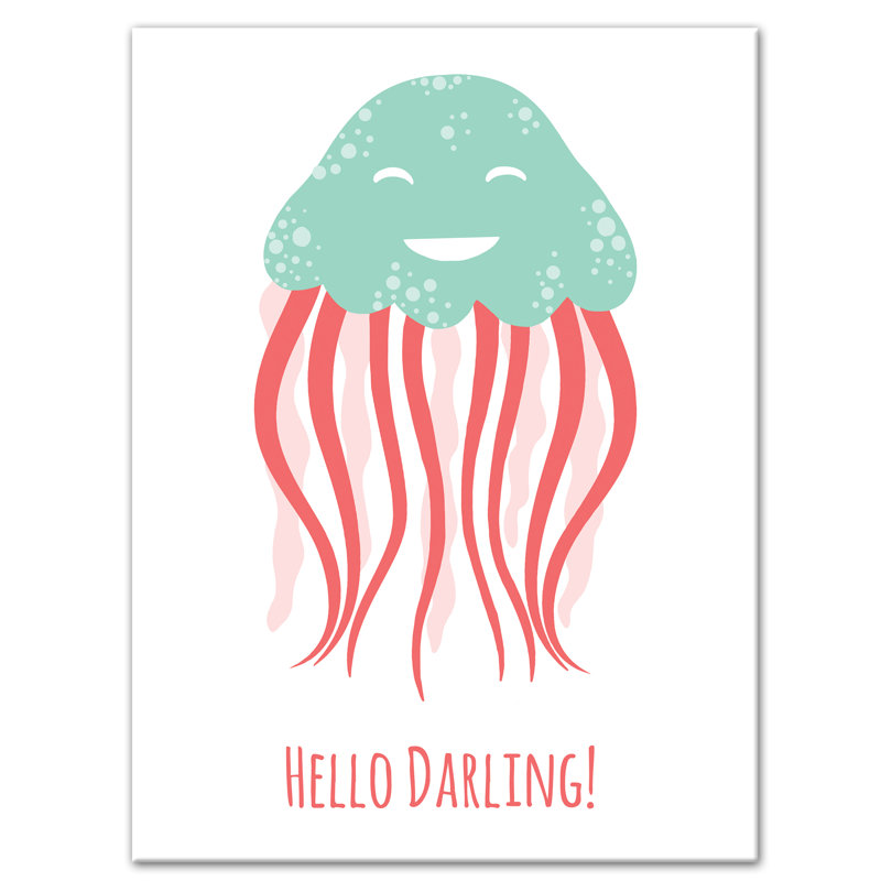« hello darling jellyfish », art sur toile Jered
