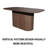 Chiho Dining Table with Thick Top & Vertical Striped Legs-114264813