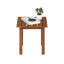 Table de bout d'extérieur en bois franc Shanda