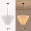Lustre tambour 6 lumières en lin moderne-1236415135-1236415133-1236415131