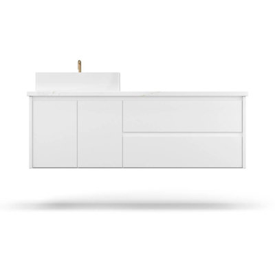 Gilded Single Left Bath Floating Vanity