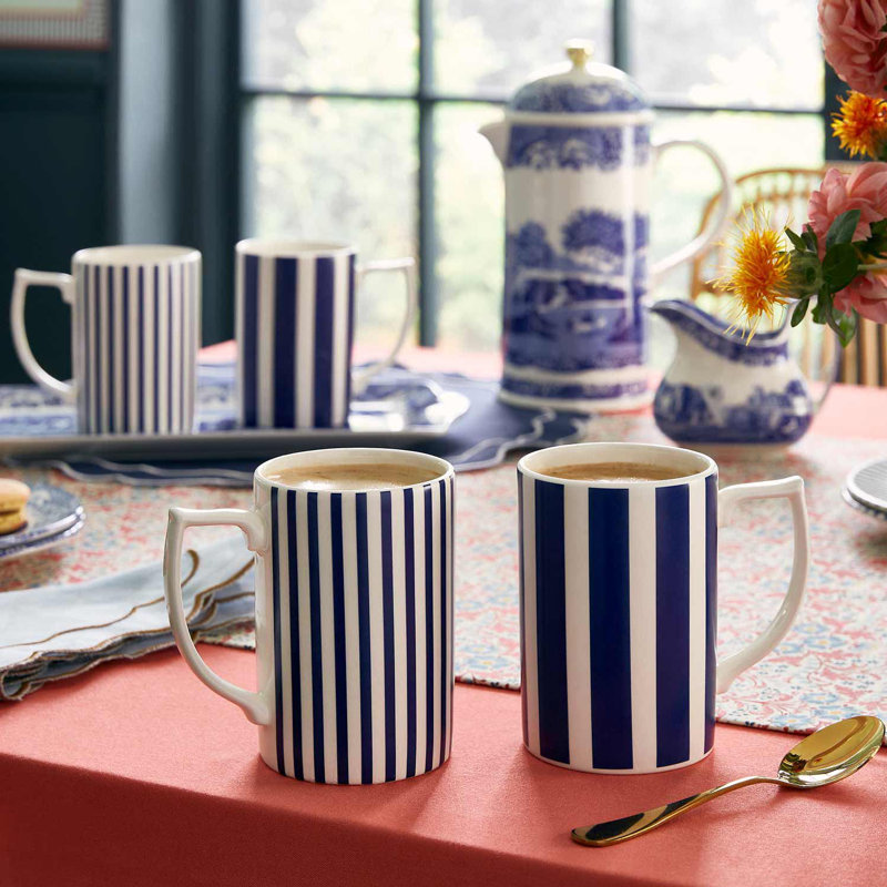 Steccato Earthenware Coffee Mug