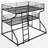 Metal Full XL Over Twin XL Over Queen Size Triple Bunk Bed-193291321