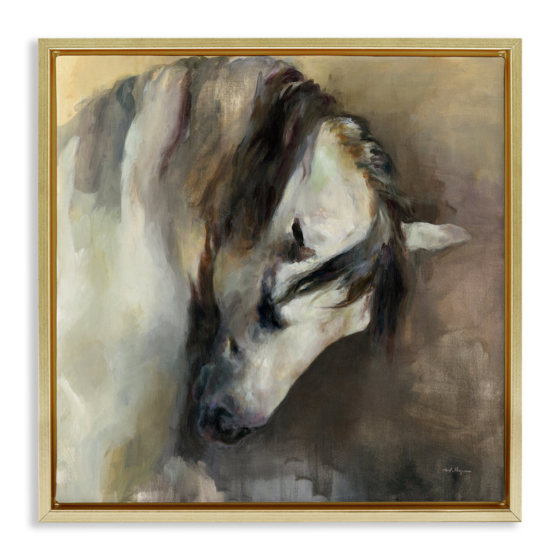 Art encadré flottant classique par Marilyn Hageman, Cadre flottant métallique doré, H 18 po x l 18 po