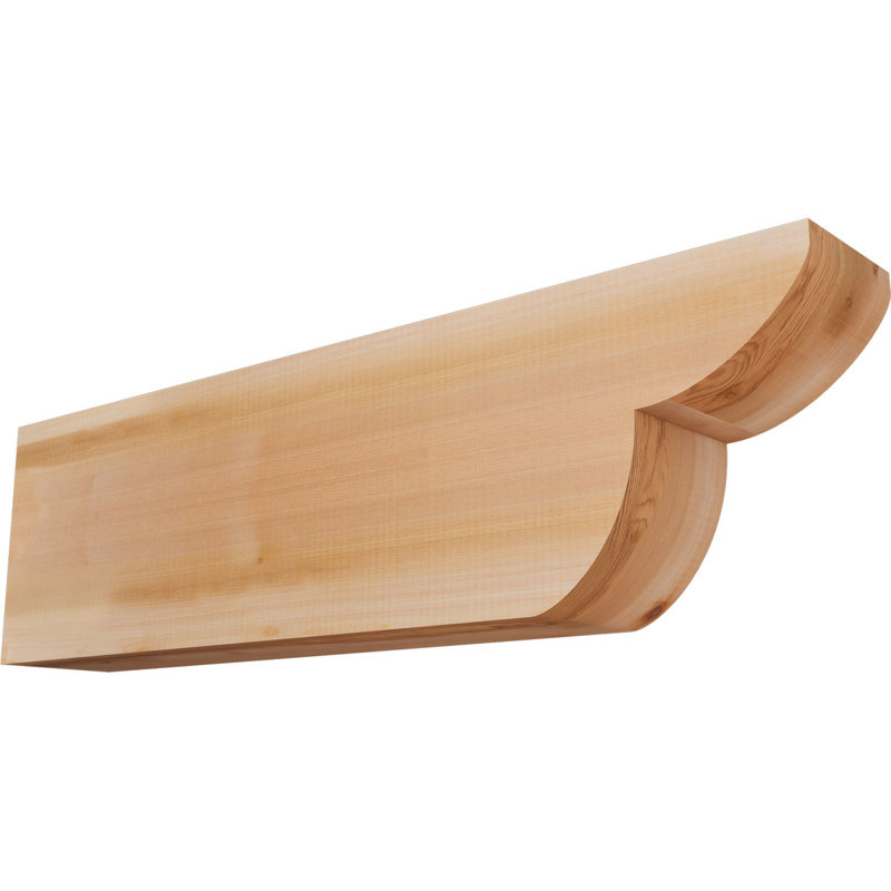 Queue de chevron lisse Crestline, Cèdre rouge de l'Ouest, H 10 po x l 36 po x P 5,5 po