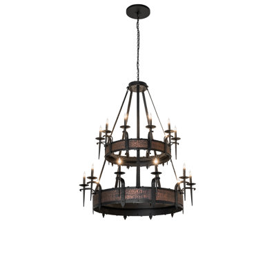 48" Wide Costello 20 Light Two Tier Chandelier