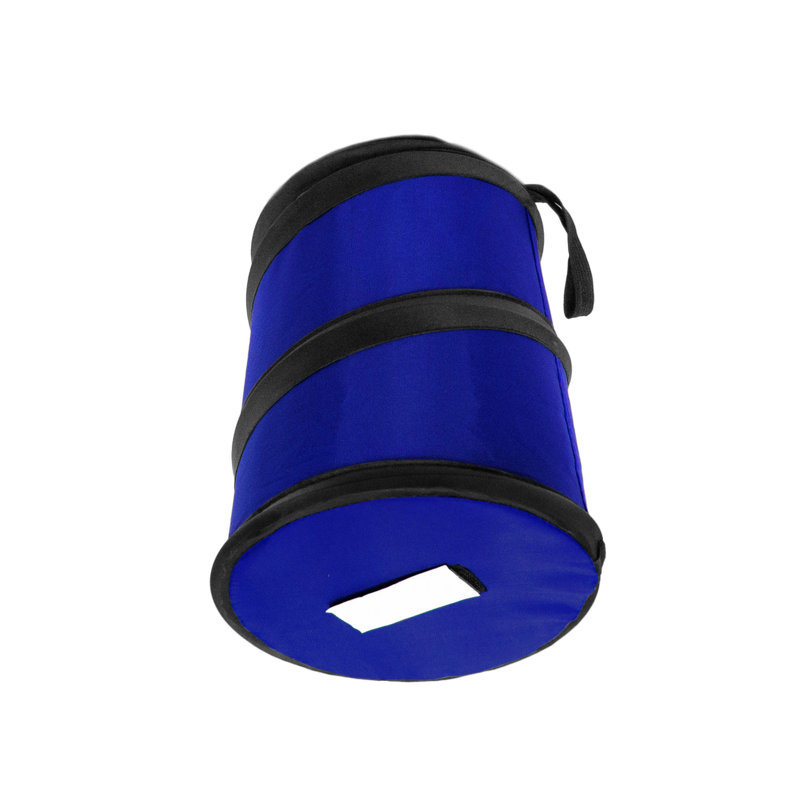 Poubelle pliante, Bleu, 2, H 8,3 po x l 6,3 po x P 6,3 po