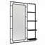 Miroir de meuble-lavabo moderne 30 po x 44 po avec tablette multifonctionnelle, grand miroir de salle de bain, miroir de décoration à cadre noir, convient pour la salle de bain, le salon, la chambre à coucher