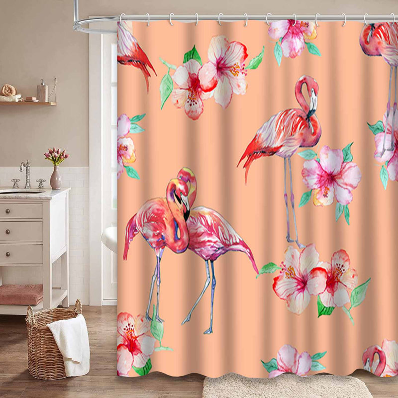 Rideau de douche abstrait avec 12 crochets, L 72 po x l 84 po