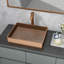 Lavabo de salle de bain vasque rectangulaire en acier inoxydable L 19 po x l 15 po Sarlai-98175325