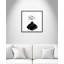 «Black Vase II - Square Version Print» par Kimberly Allen-100430022-100430020