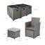 Allexia 10 - Person Wicker Patio Dining Set with Rectangular Table , Cushions Included-127376261-114672943