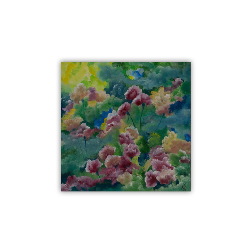 Nature Inspired "Petals of Spring" Canvas Wall Art By , 12" H x 12" W, Wrapped Canvas, Does Not Apply