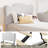 Bed with Scallop Headboard, Upholstered Bed Frame for Kids, Velvet Princess Platform Bed for Girls, Solid Wood Slats Support-388932305-388932308