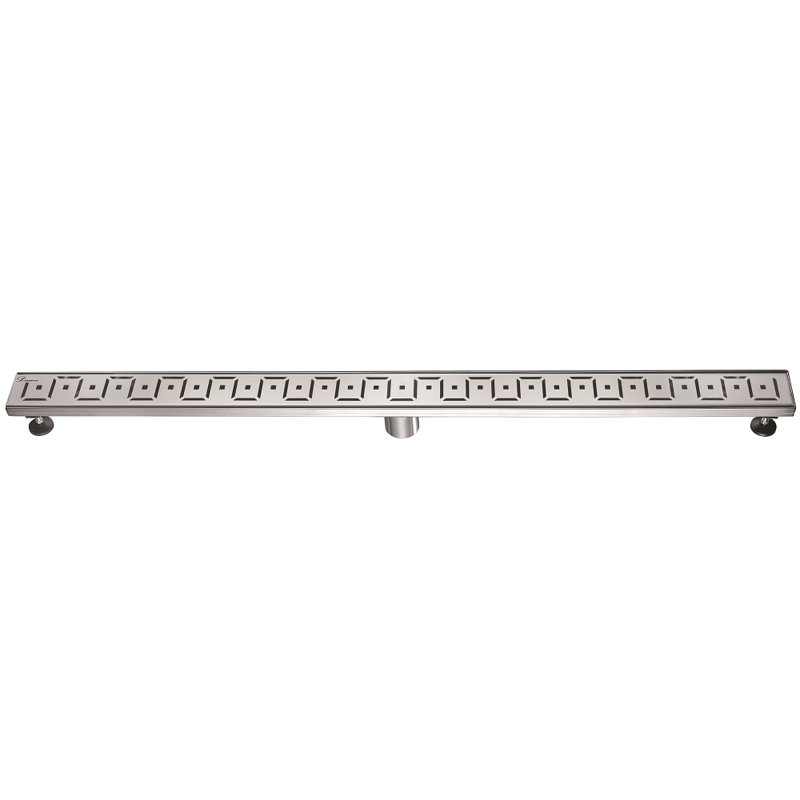 Congo-Chambeshi River Series 47 Inch Long Stainless Steel Linear Floor Shower Drain