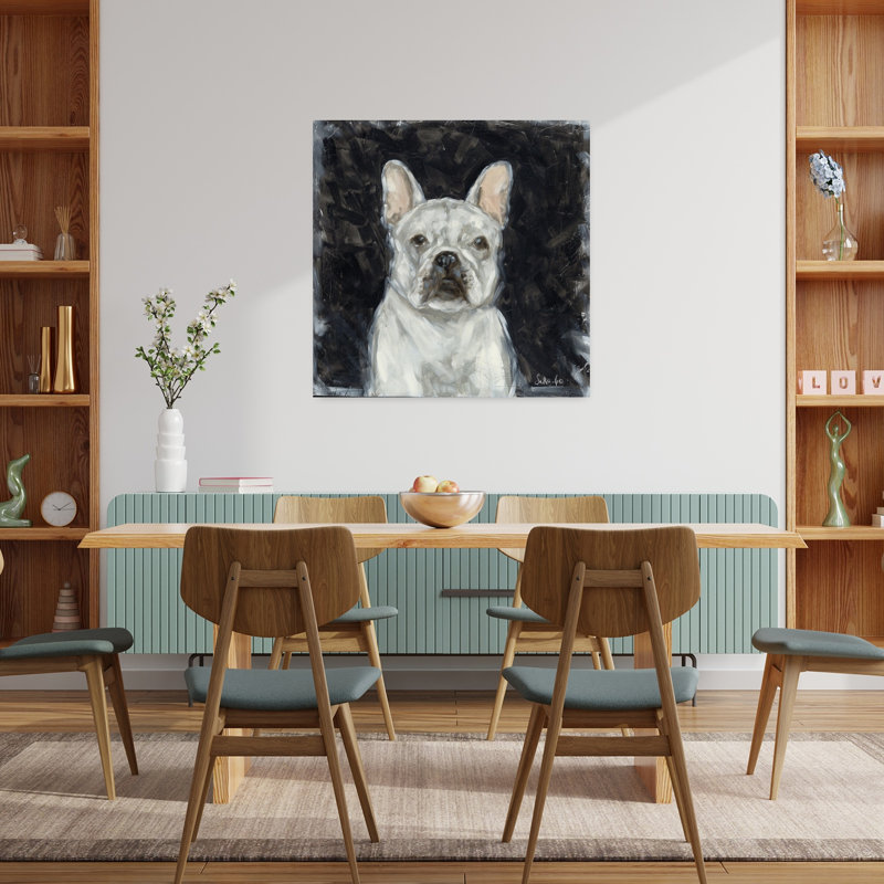 Art contemporain contemporain en velours, H 36 po x l 36 po
