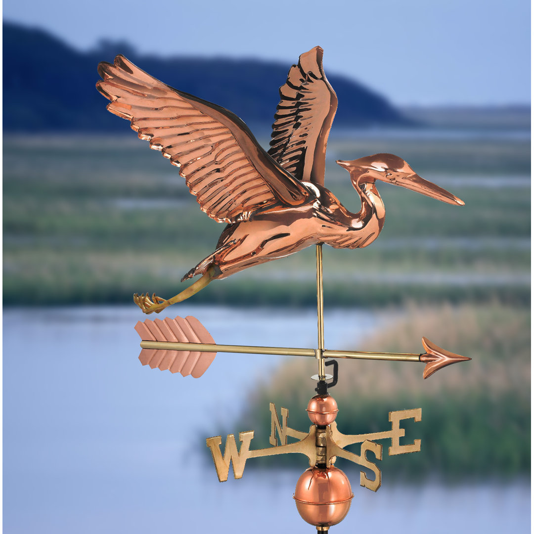 Arrow Blue Heron Weathervane Good Directions