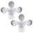 LED Flood Security Lights Dusk to Dawn, 3 Lighting Modes 3000K Warm White