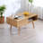 Modern simple rectangular solid wood coffee table-106443212