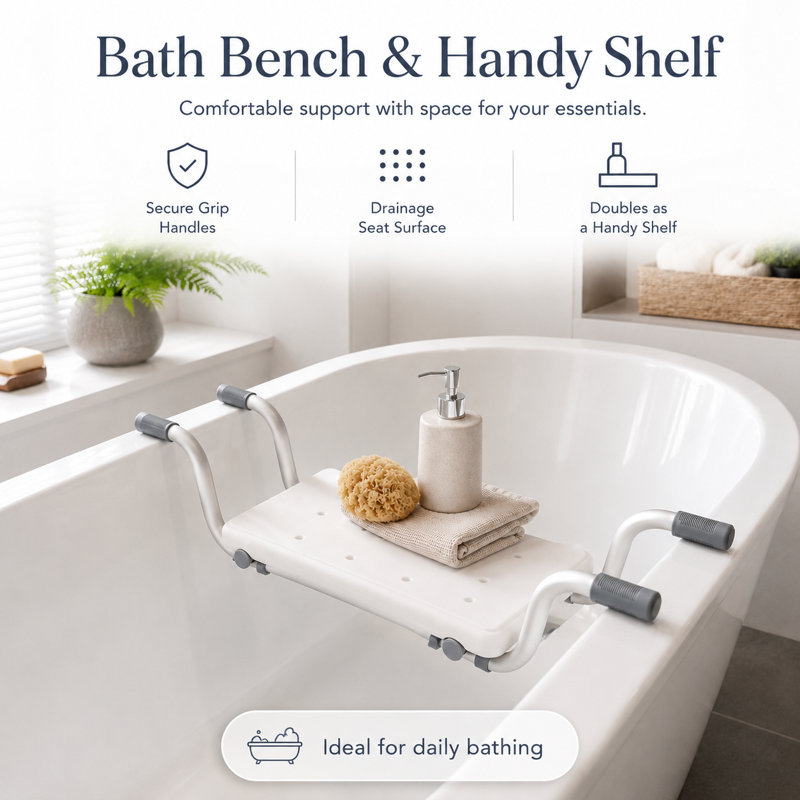 Adjustable Bath Bench Bathtub Seat Board