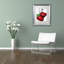 « fraise splash ii », impression sur toile encadrée-15721068