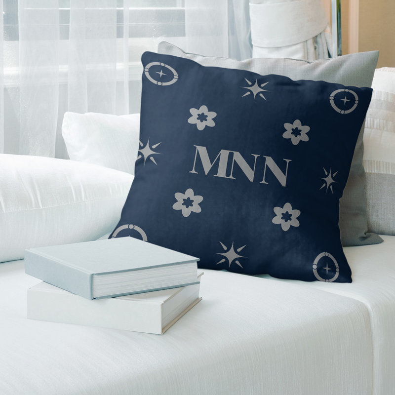 Coussin en coton Minnesota Basketball, H 16 po x l 16 po, Minnesota - blanc / bleu marine