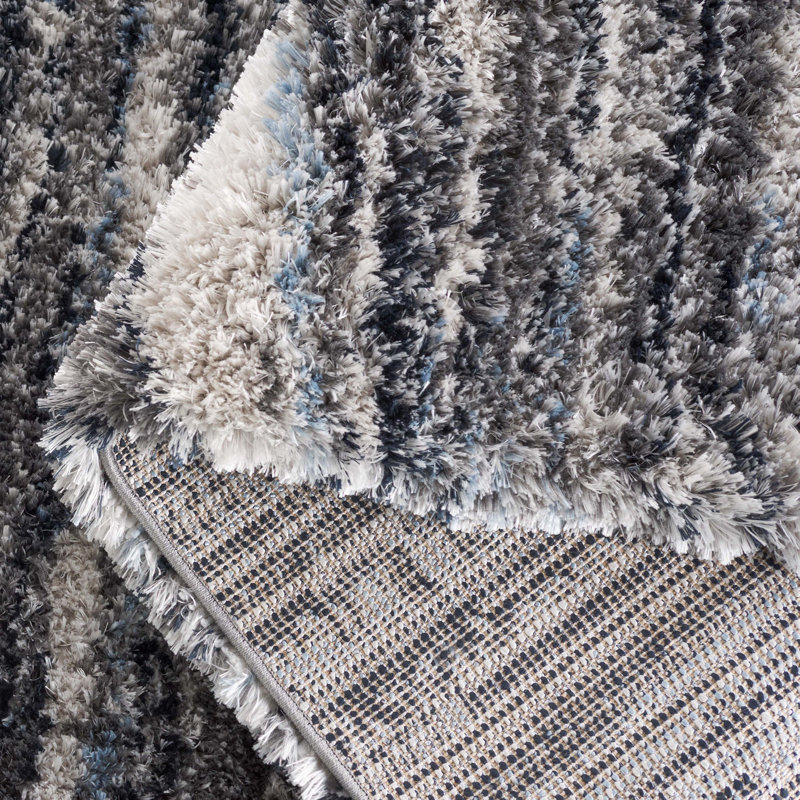 Cloud Shag Performance Abstract Rug, Rectangle 5'3" x 7'7"