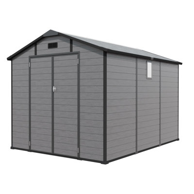 8 ft. W x 10 ft. D Plastic Outdoor Storage Shed (80 sq. ft.)