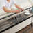 Modern Industrial Console Entryway Table with Power Outlets and USB Ports, Narrow Sofa Table with Metal Frame and Engineered Wood Top-1069811216-1069811220