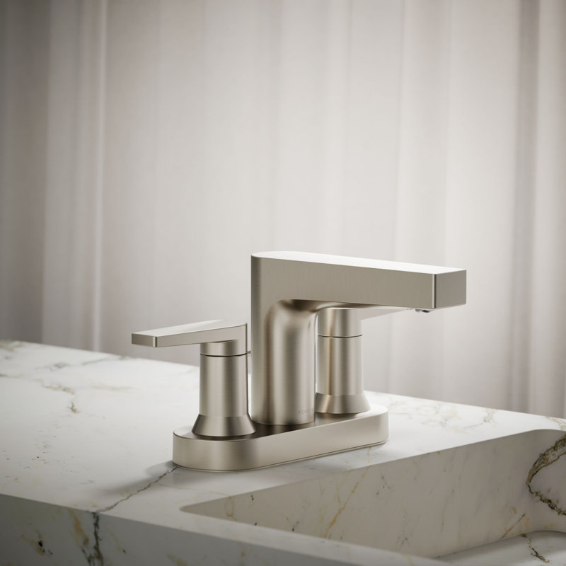 Taut Centerset Bathroom Sink Faucet, Vibrant Brushed Nickel