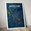 Moscow City Map - No Frame Print-1725022761
