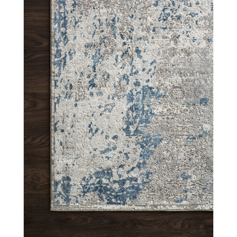 Colombe orientale/Tapis décoratif de l’océan Jeffrey, Rectangle 6 pi 7 po x 9 pi 2 po