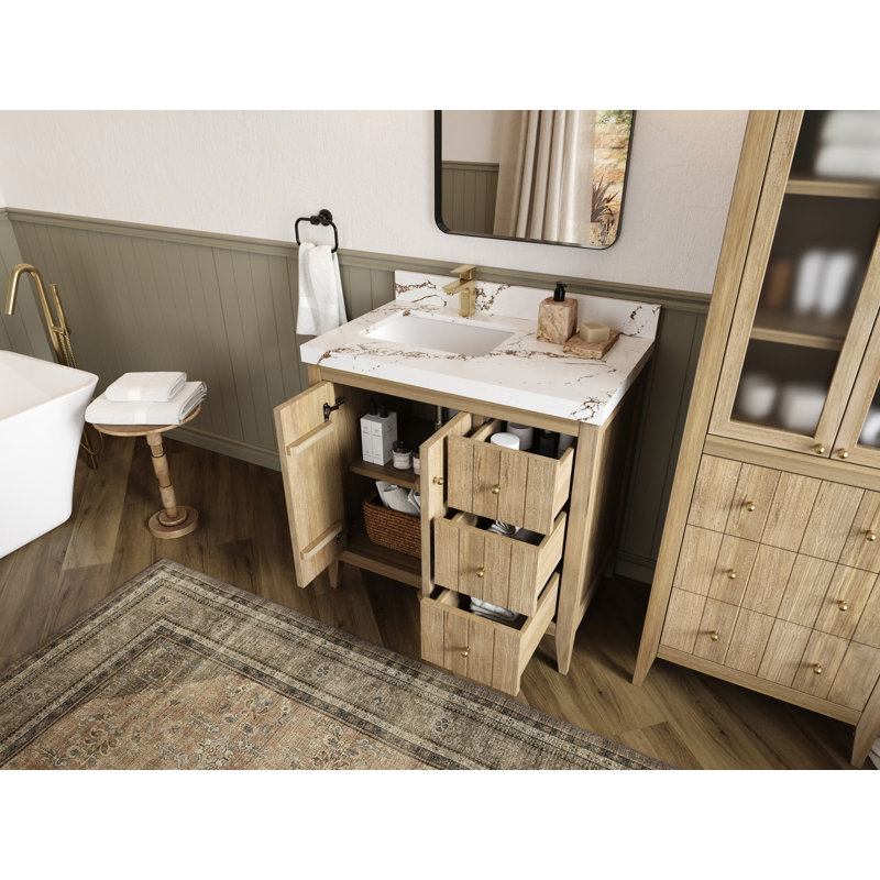 Teck d'Atlanta 22 po Meuble-lavabo de salle de bain D, Empira