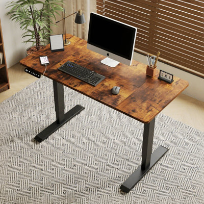 Height Adjustable Desk for Home and Office, Computer Table for Living Room, Study, Bedroom