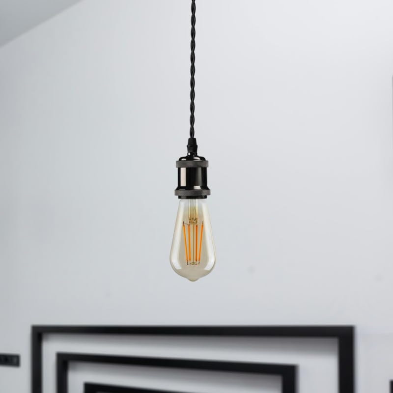 Annahy 1 - Light Single Pendant, Shiny Black
