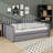 Full-Sized Upholstered Daybed With An Integrated Trundle-1998382366