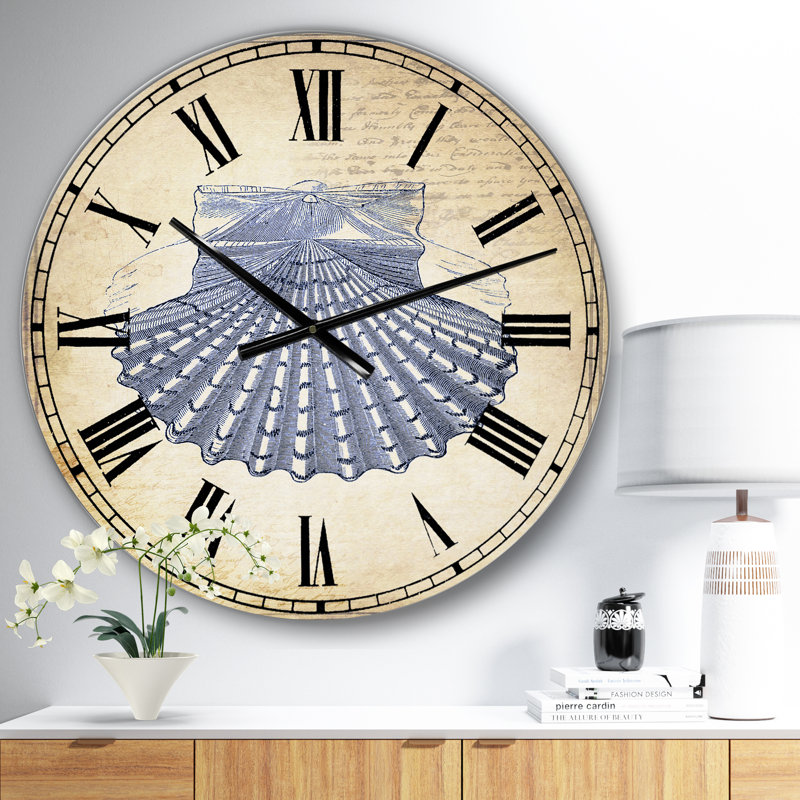 Horloge murale surdimensionnée nautique et côtière Blue Sea 3, Petit