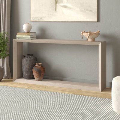 Jasan 64" Wide Rectangular Console Table in Antiqued Grey Oak